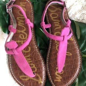 Sam Edelman GIGI thong leather ankle strap sandal